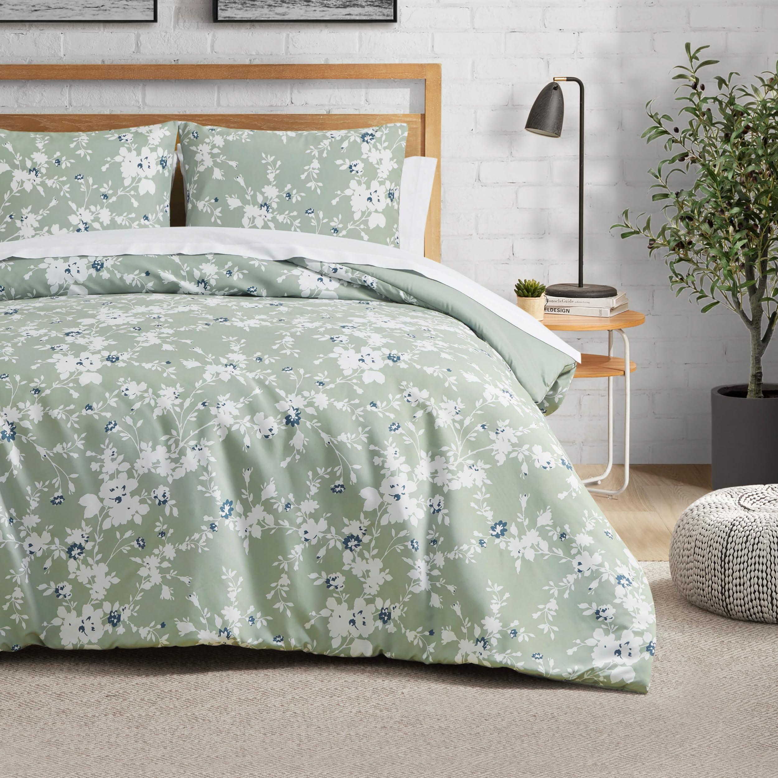 Ropa de cama floral de 3 piezas para crear un oasis de descanso queen