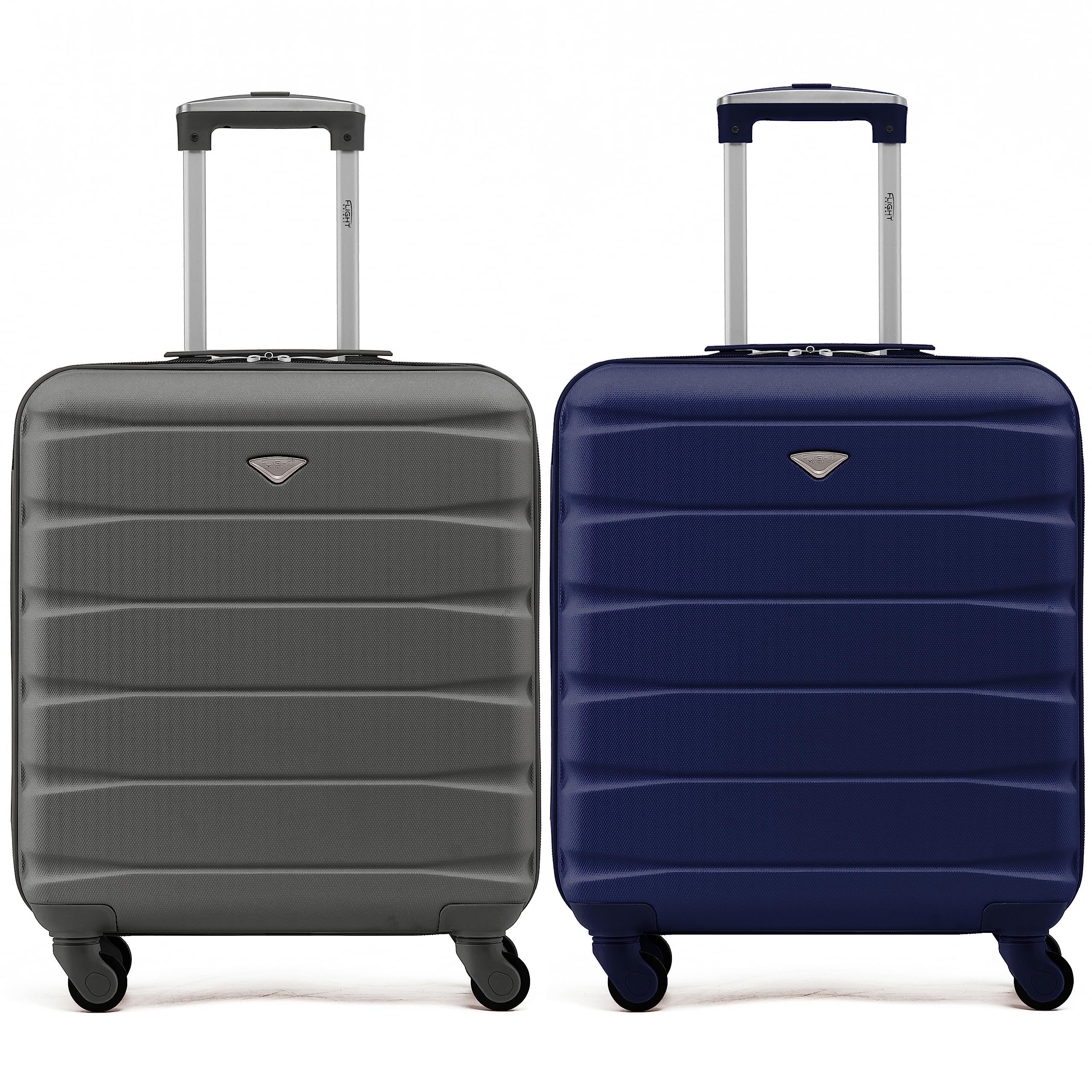 Flight Knight Suitcase Set of 2 Lightweight 4 Wheel ABS Hard Case Cabin Carry On Hand Luggage Approved for Over 100 Airlines Including easyJet, British Airways, Ryanair & Many More 55x35x20cm — view 227