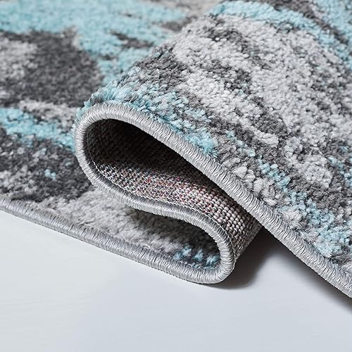 Miniatura 29 de SAFAVIEH Adirondack Collection Runner Rug - 2'6" x 10', Navy & Grey, Modern Abstract Design, Non-Shedding & Easy Care, Ideal for High Traffic Areas