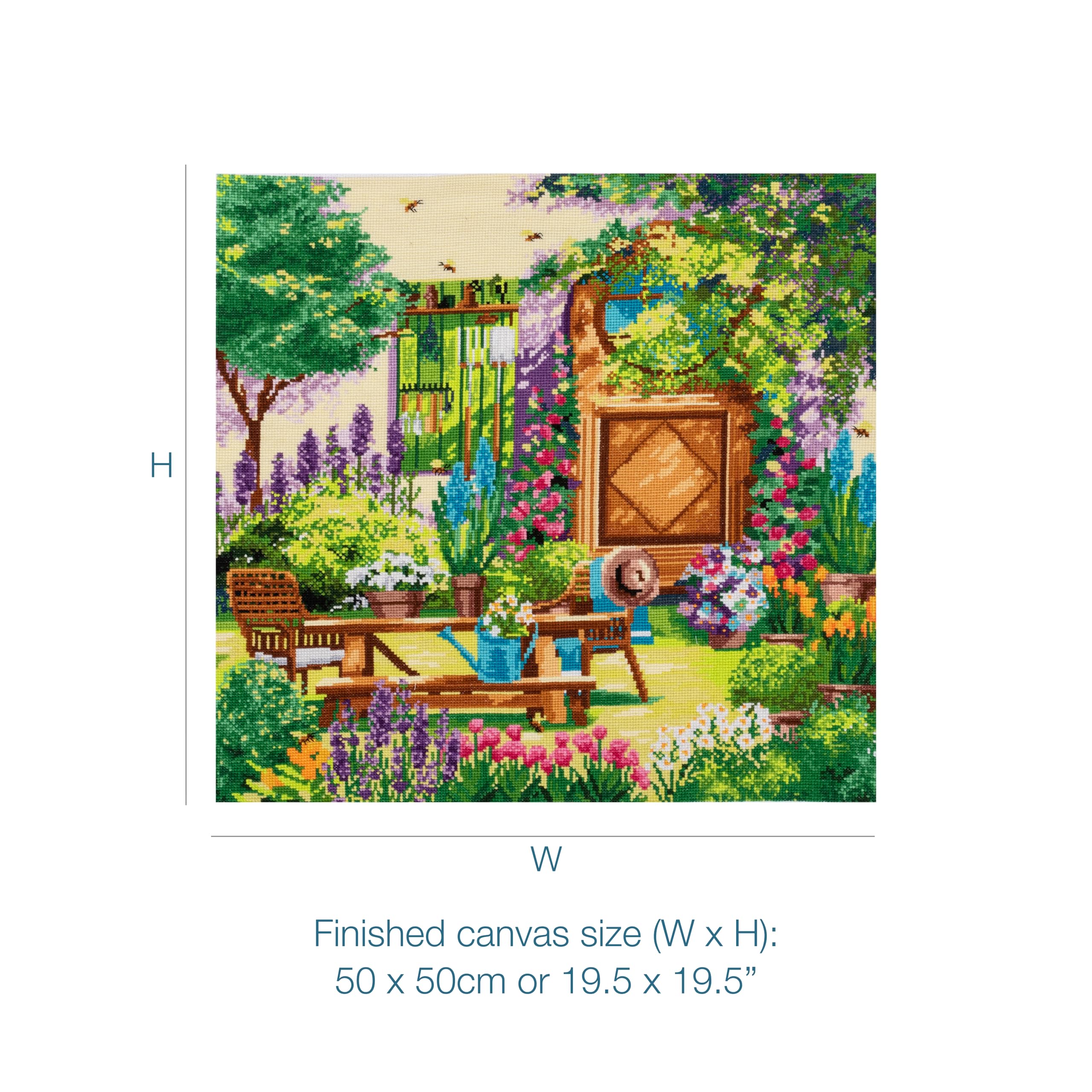 Trimits Large Cross Stitch Kits, Counted Embroidery Needlework for Adults Beginners Kids Christmas Gifts Wall Art - Image 4