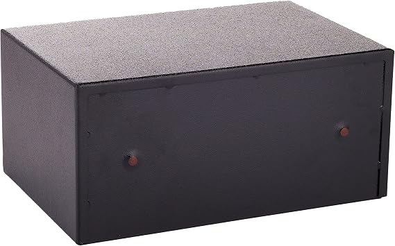 SentrySafe Black Steel Safe with Card Swipe Reader and Digital Keypad Lock, Small Safe with Interior Lighting and Bolt Down Kit, 0.41 Cubic Feet, H060ES