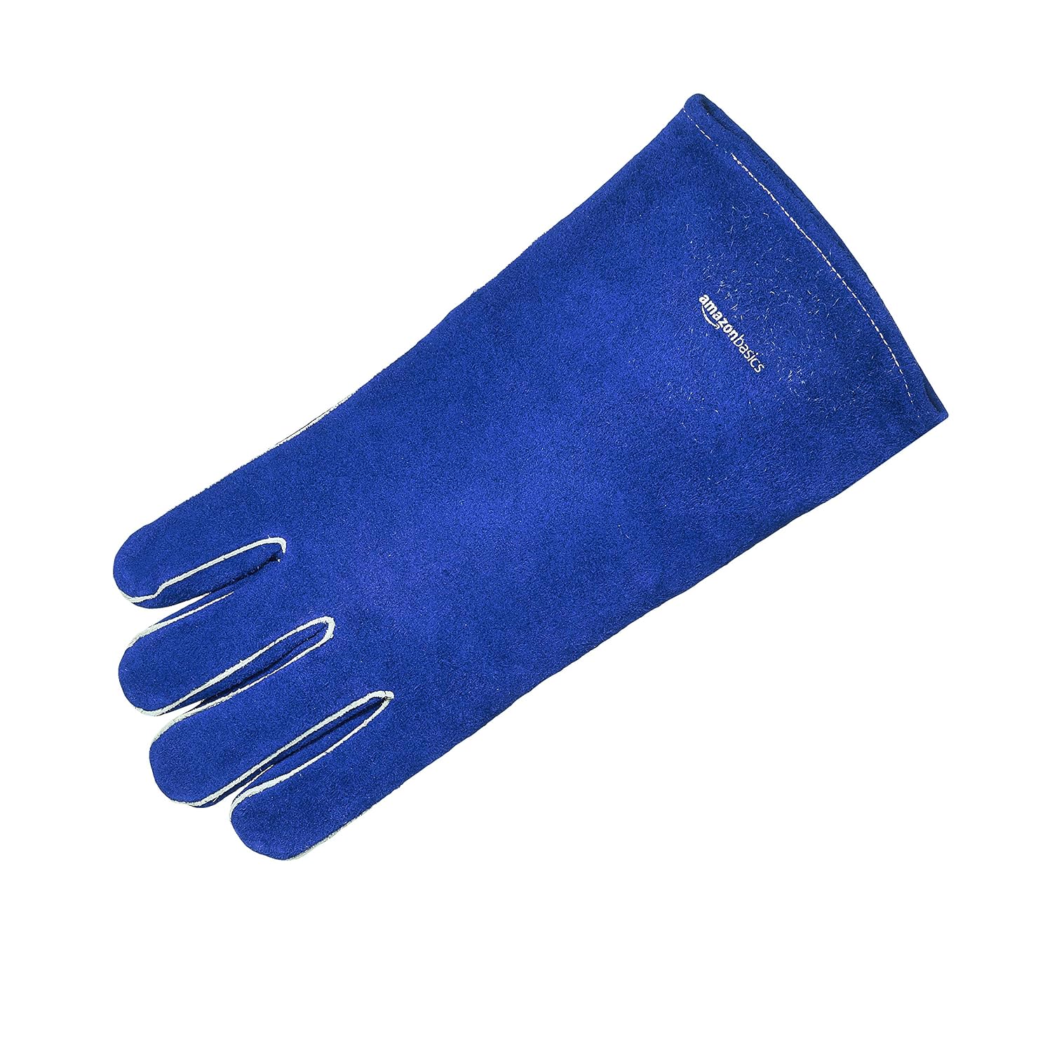Amazon Basics Welding Gloves, Blue, 6-Pack