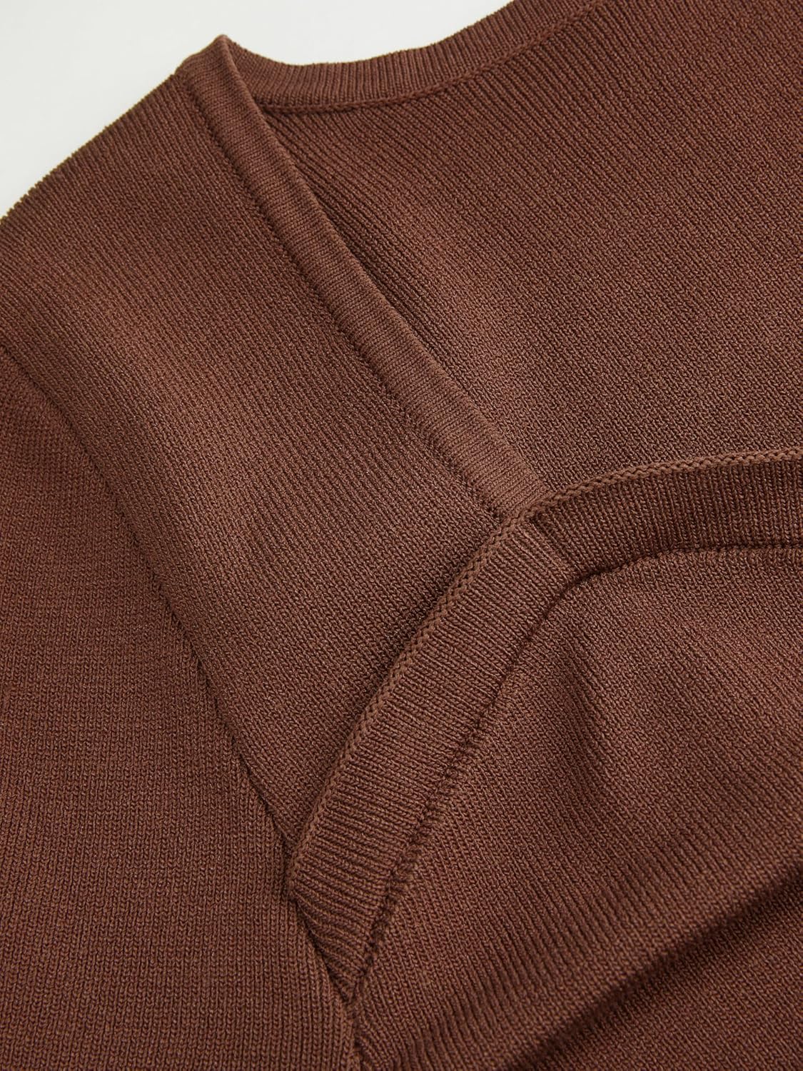 CIDER Women's Going Out Crop Tops Faux Pearl Long Sleeve Square Neck Ruched Tops Fall Spring Trendy - Image 3