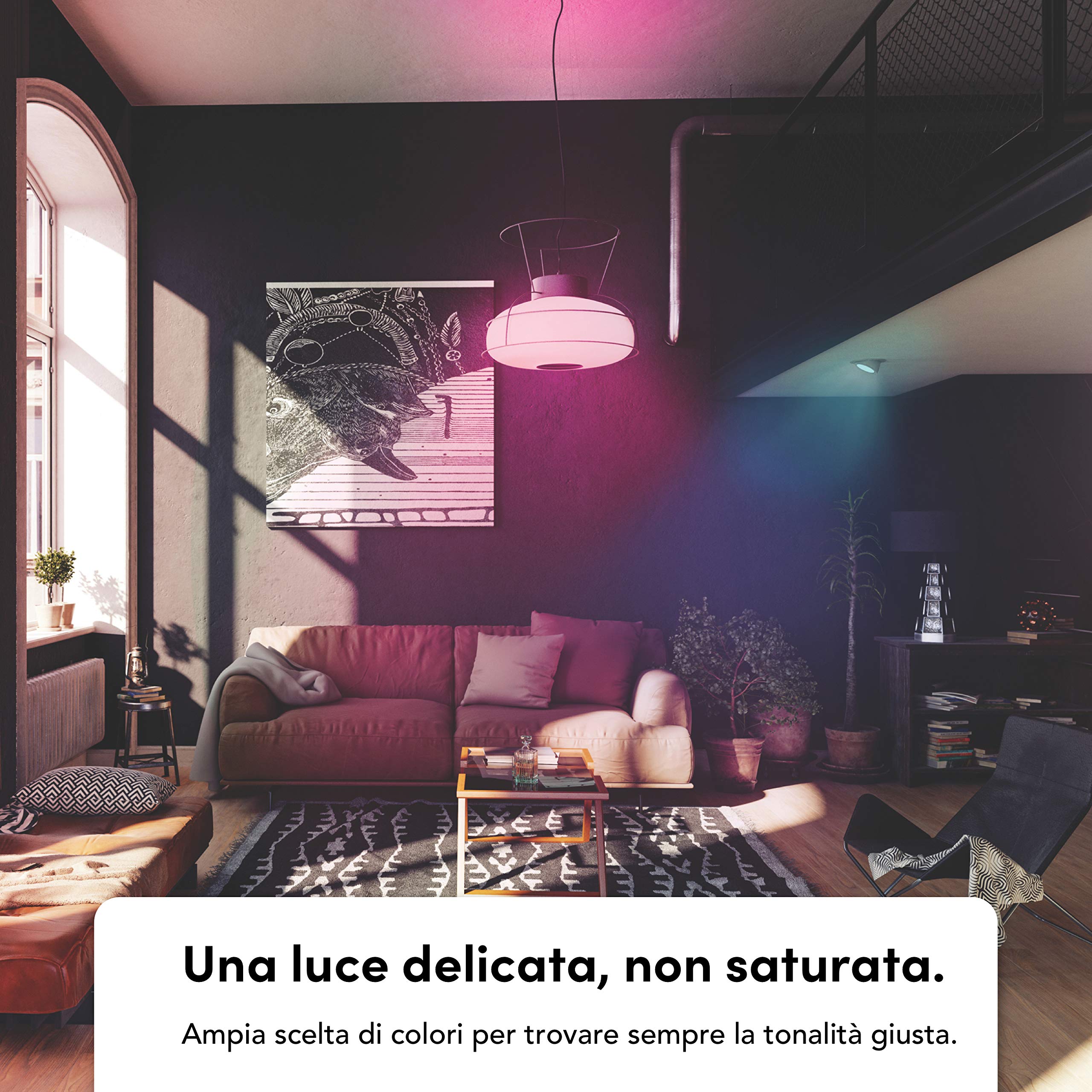 LIFX Colour A60 1000 lumen [E27], Miliardi di colori e bianchi, Lampadina LED Wi-Fi Smart, Non necessita di alcun ponte, Compatibile con Alexa, Hey Google, HomeKit e Siri