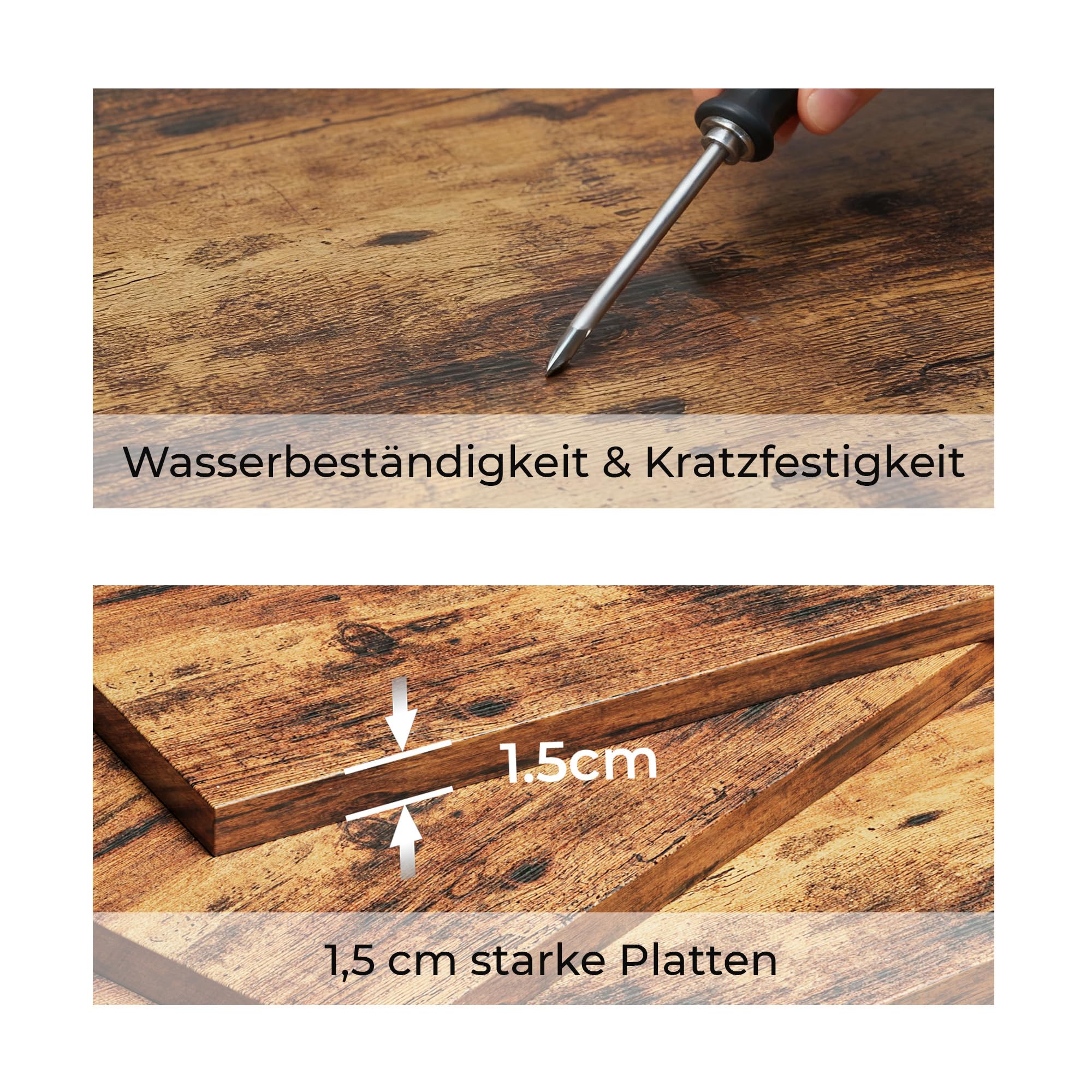 IRONCK Bücherregal Braun, Standregal mit Türen, Holz Regal mit 6 Ebenen, Offenes Aufbewahrungsregal für Wohnzimmer, Homeoffice, Esszimmer, Schlafzimmer, 24 x 60 x 180 cm