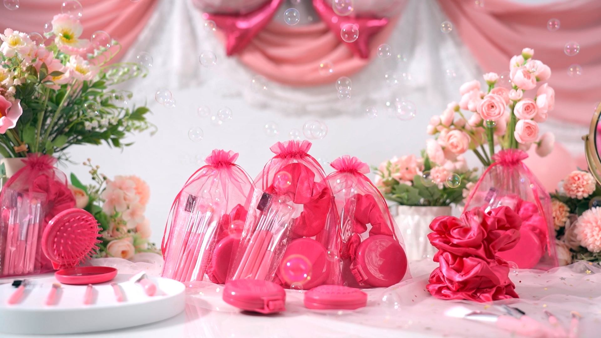 Amazon.com: SiliFine Pink Girl Party Favors Girl Makeup Party 