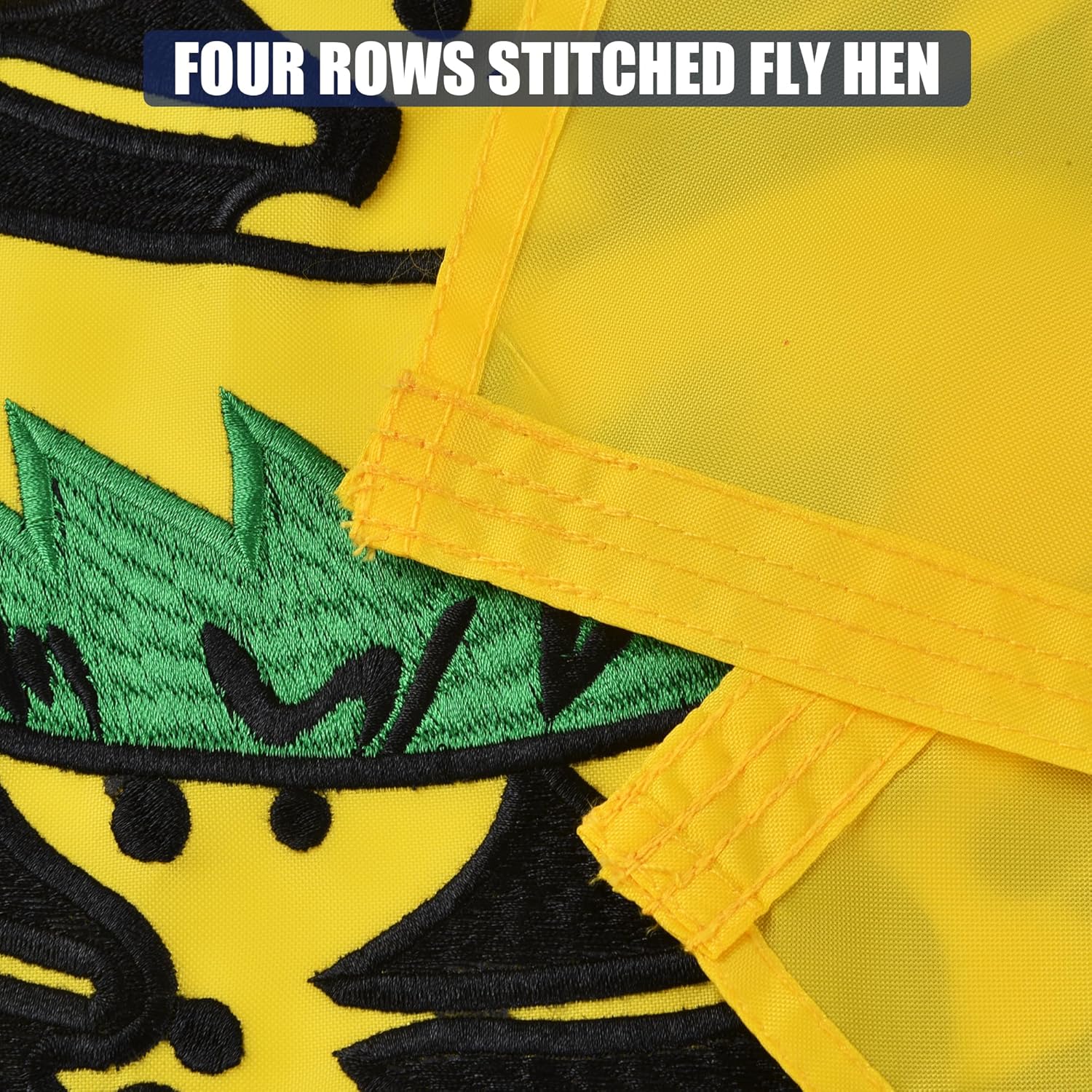 Gadsden Flag 6x10 Outdoor - Embroidered 210D Oxford Polyester Don’t Tread On Me Flag, Vivid Snake, Heavy Duty for Patio Yard Lawn Garage Wall Decor