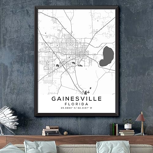 Miniatura 2 de Mapa de Gainesville, Florida, Light 2 (12x16)