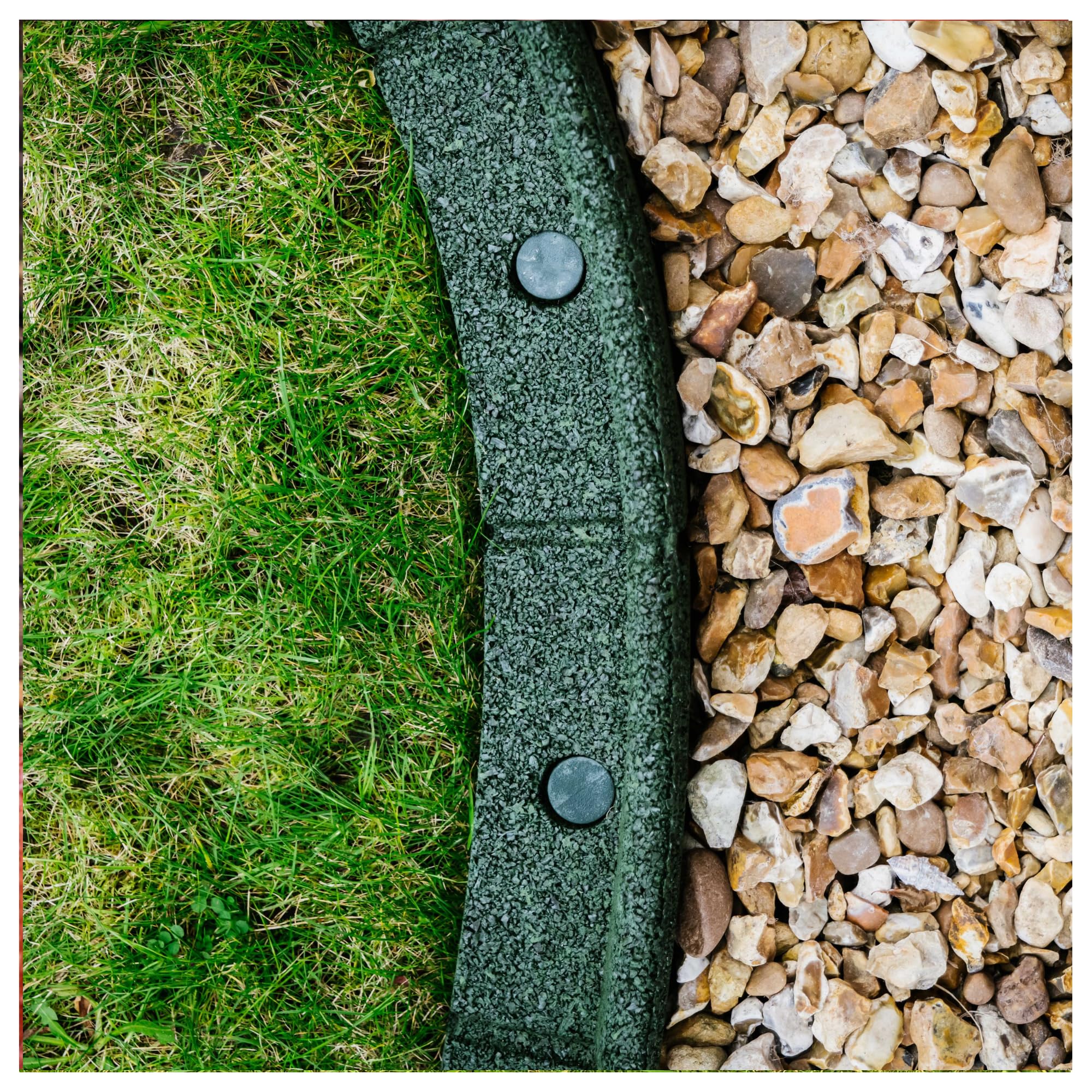 FlexiBorder 6m Green Flexible Rubber Garden Edging Border