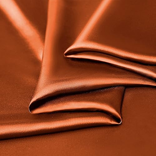 Vista 46 de Manyshofu Satin King Sheets Set - 4 Piece, Camel Gold, Cooling & Luxury Bedding (1 Fitted, 1 Flat, 2 Pillow Cases)