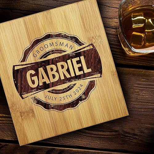Miniatura 9 de Juego de regalo personalizado de piedra de whisky - Caja de piedras de bebida grabadas personalizadas