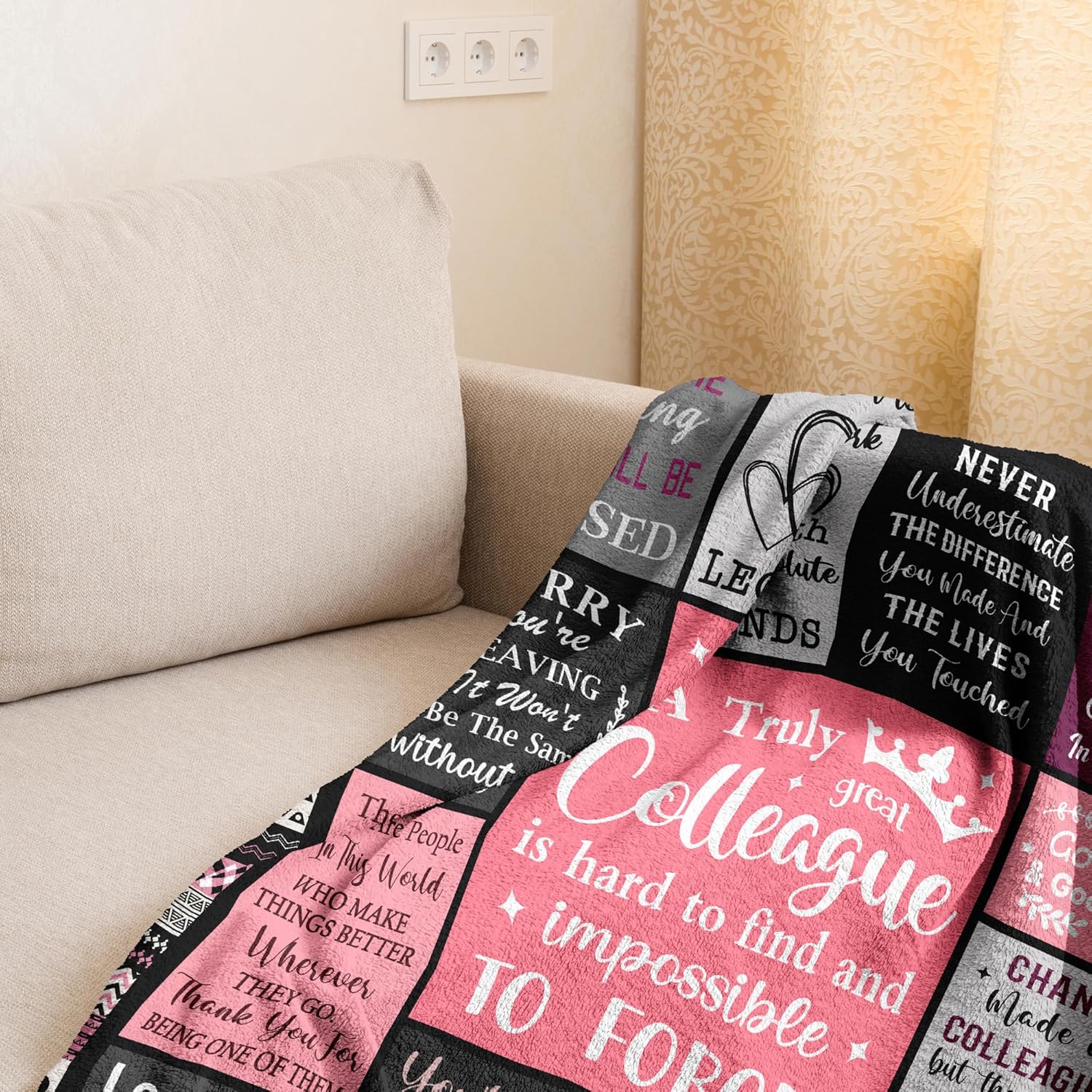 Going Away/Goodbye Gifts for Coworkers, Farewell Gifts for Colleagues, Appreciation/Thank You Gifts for Coworkers, Coworker Leaving Gifts for Women, Co Worker Blanket 60" x 50" - Image 2