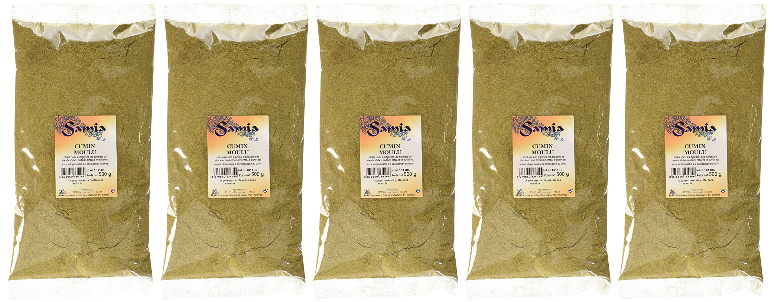 Samia Cumin Moulu 500 g - Lot de 5