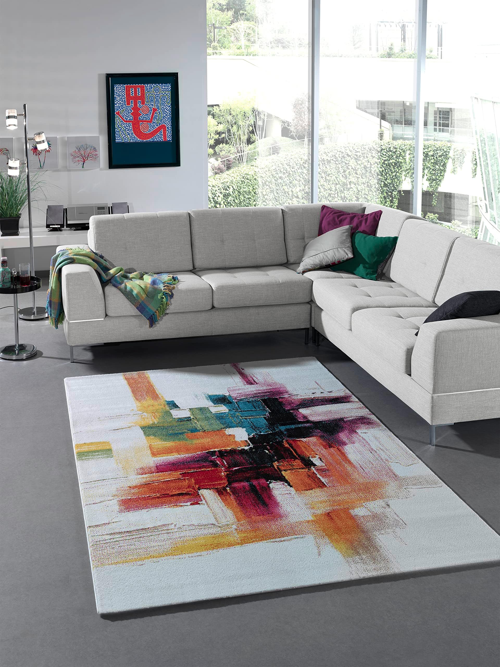 Mia's Teppiche "Britney - Modern Rug - colourful brushstroke design, 200x290 cmOEKO-TEX STANDARD 100