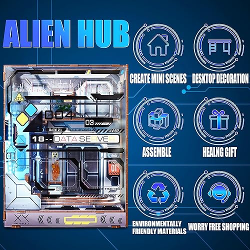 Miniatura 4 de AONGAN Kit de rincón de libros, kit de casa de muñecas en miniatura, sujetalibros de madera 3D, regalos de manualidades, decoración del hogar para