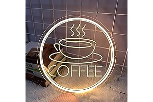Coffee Cup Neon Sign:Illuminate Your Space with Luminescent Art