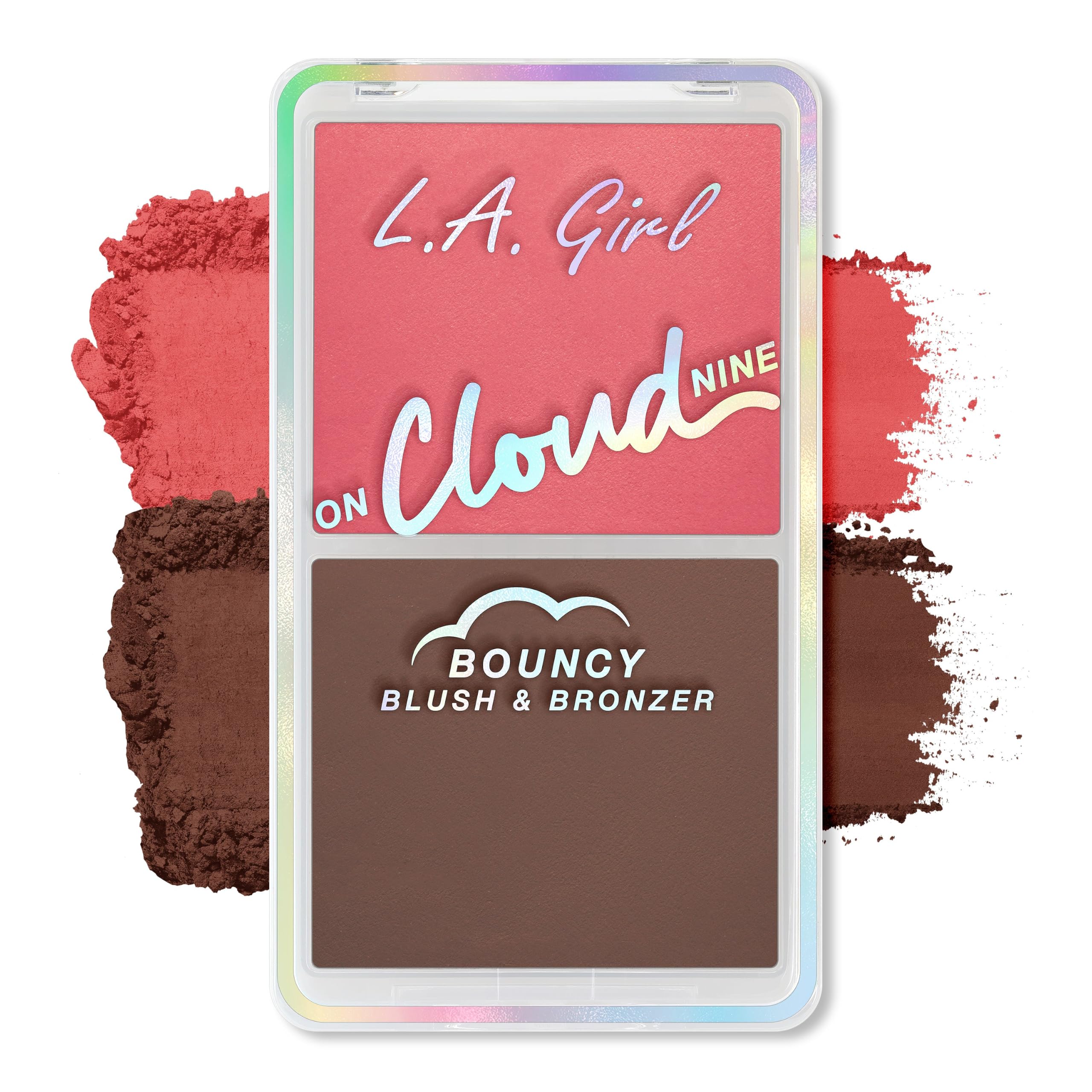 L.A. Girl On Cloud Nine Bouncy Blush & Bronzer, Dreamy Pink GBL498