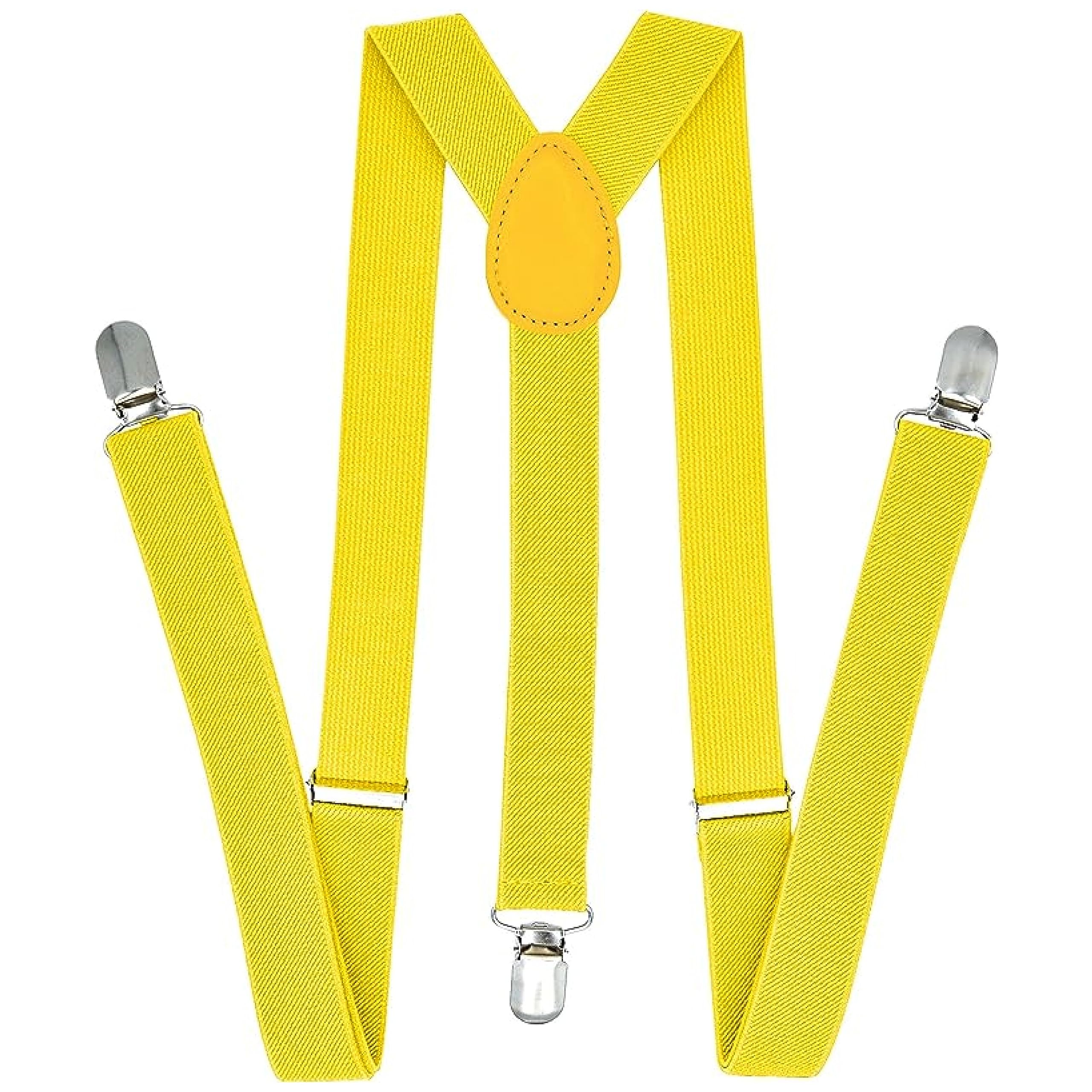 Lizzy Slim Adjustable Braces (Neon Yellow)