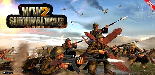 WW2 Survival War Prisioner: FPS Shooting Games - SuperHero Thrilling Mafia Killing in Battleground w