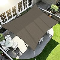 Vista 1 de ECOOPTS Toldo rectangular para patio, pérgola, jardín, tela HDPE con 95% de bloqueo UV (10 x 11 pies 10 pulgadas, marrón)