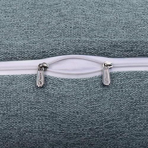 Miniatura 5 de Almohada de cabecera curvada con respaldo elevado para cama larga, almohada de lectura, almohada lumbar para sentarse en la cama XXL, sofá cama,