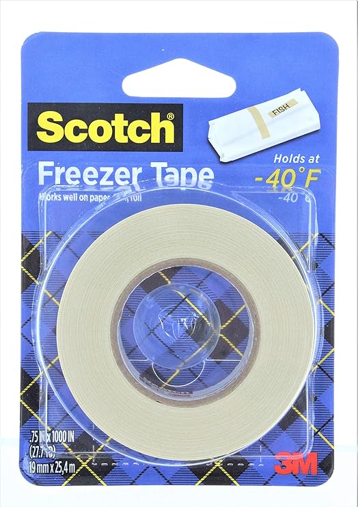 3M 178 ¾" x 1100" Freezer Tape,pack of 3 Office Products