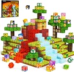 GobiDex 100PCS Magnetic Building Blocks Game-Based Build Magwonder Cave World with Magnet Construction Toys STEM Sensory Gift for Boys Girls Birthday