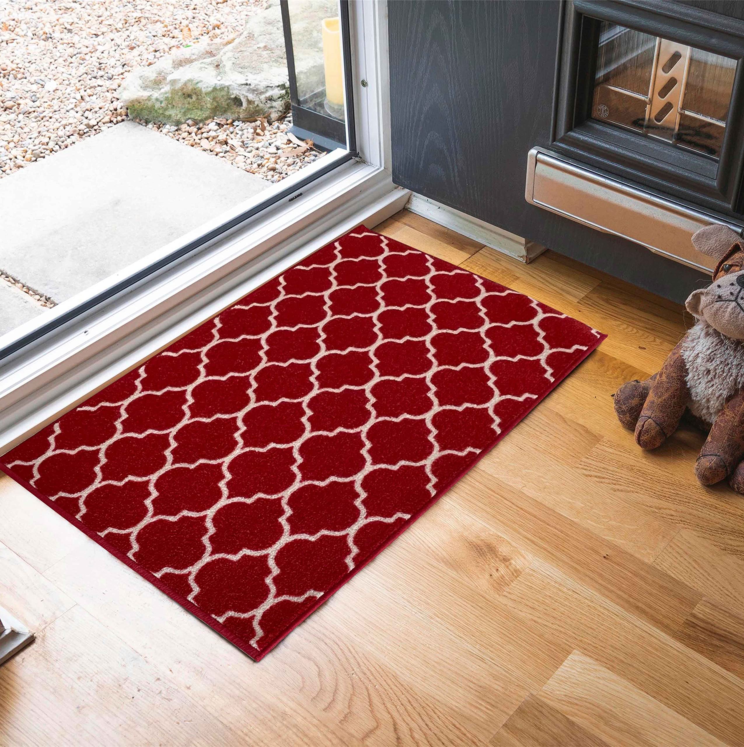 Washable Door Mat Kitchen Mats Non Slip Geometrical Design Hall Runner- Indoor Door Mat - Hallway-Passage Corridor Doormats - Floor Mat — view 54