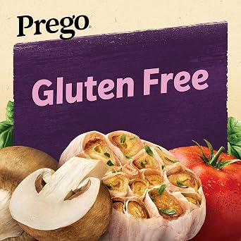 Prego Cremini Pomodoro With Roasted Garlic Pasta Sauce, 23.5 OZ Jar (Pack of 6)