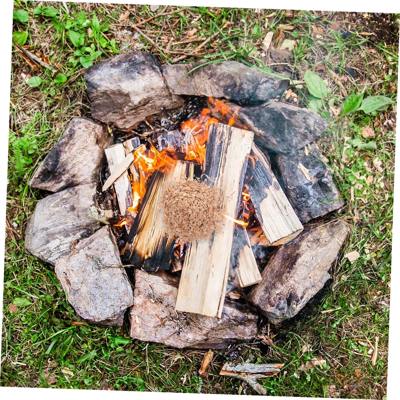 SHINEOFI Trucioli di Legno Hickory per BBQ e Grigliate Pacchetto da Legno Naturale per Affumicatura di Carne per Cottura al Forno e Arrosti con Aroma Affumicato Autentico