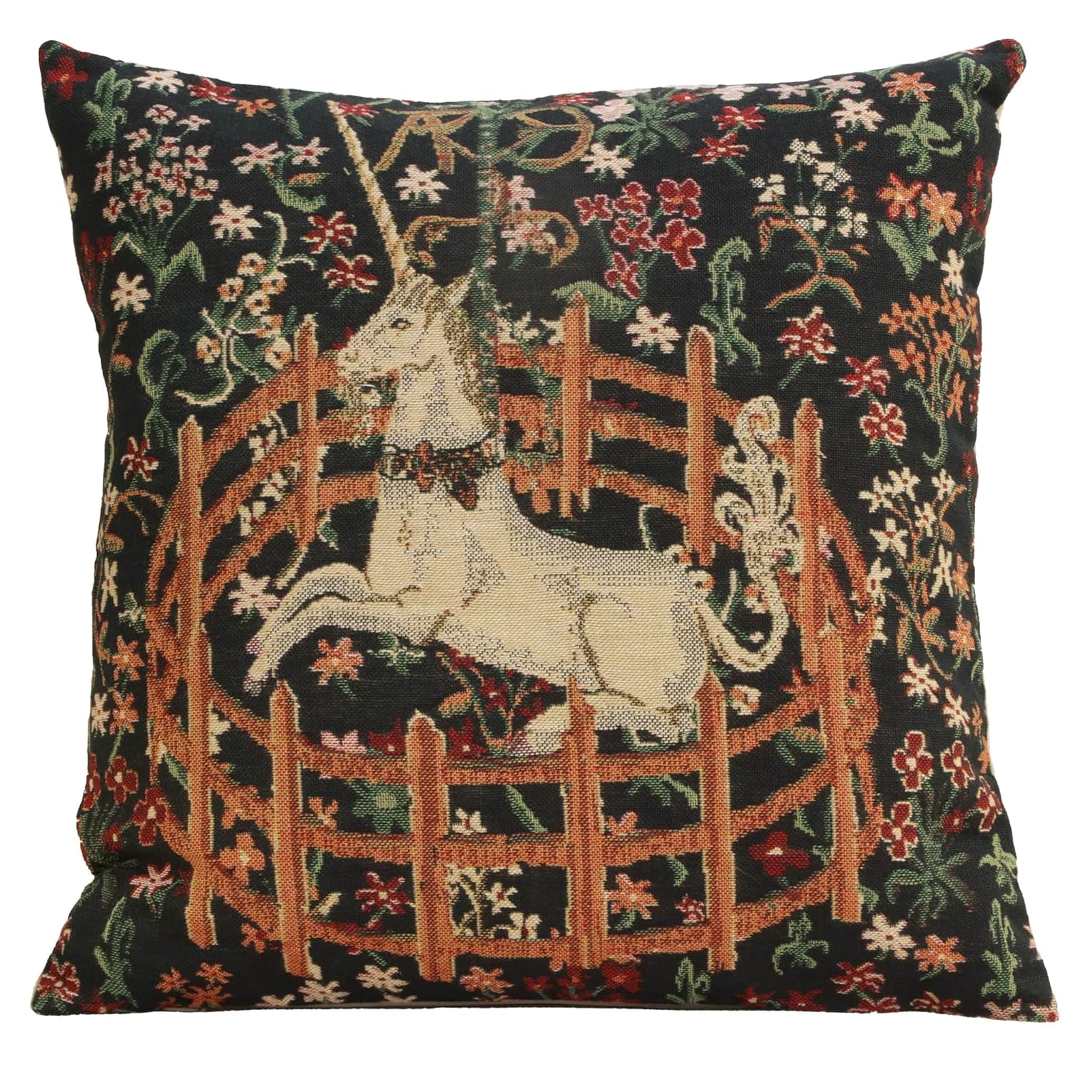 Charlotte Home Furnishings Couch Pillow Covers 16X16 in Unicorn Decorative Throw Pillow Covers Belgian Square Tapestry Cushion Case