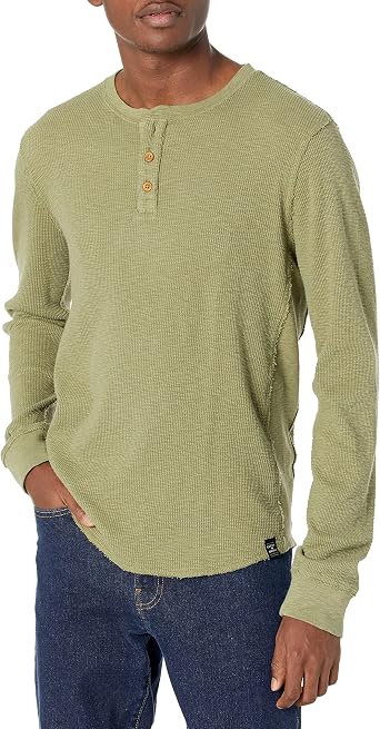 Long Sleeve Cotton Thermal Henley 