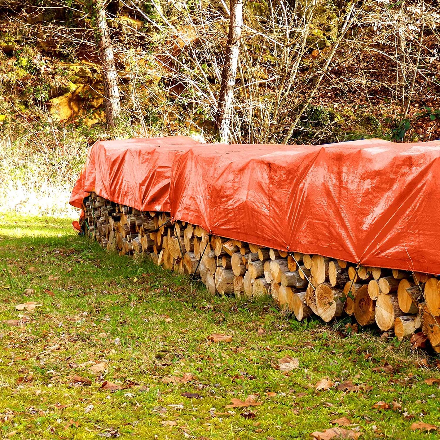 Telone Protettivo Con Occhielli - Impermeabile, Anti UV, Multiuso Per Campeggio, Auto, Legna - Bianco 2x3 M - Foto 7