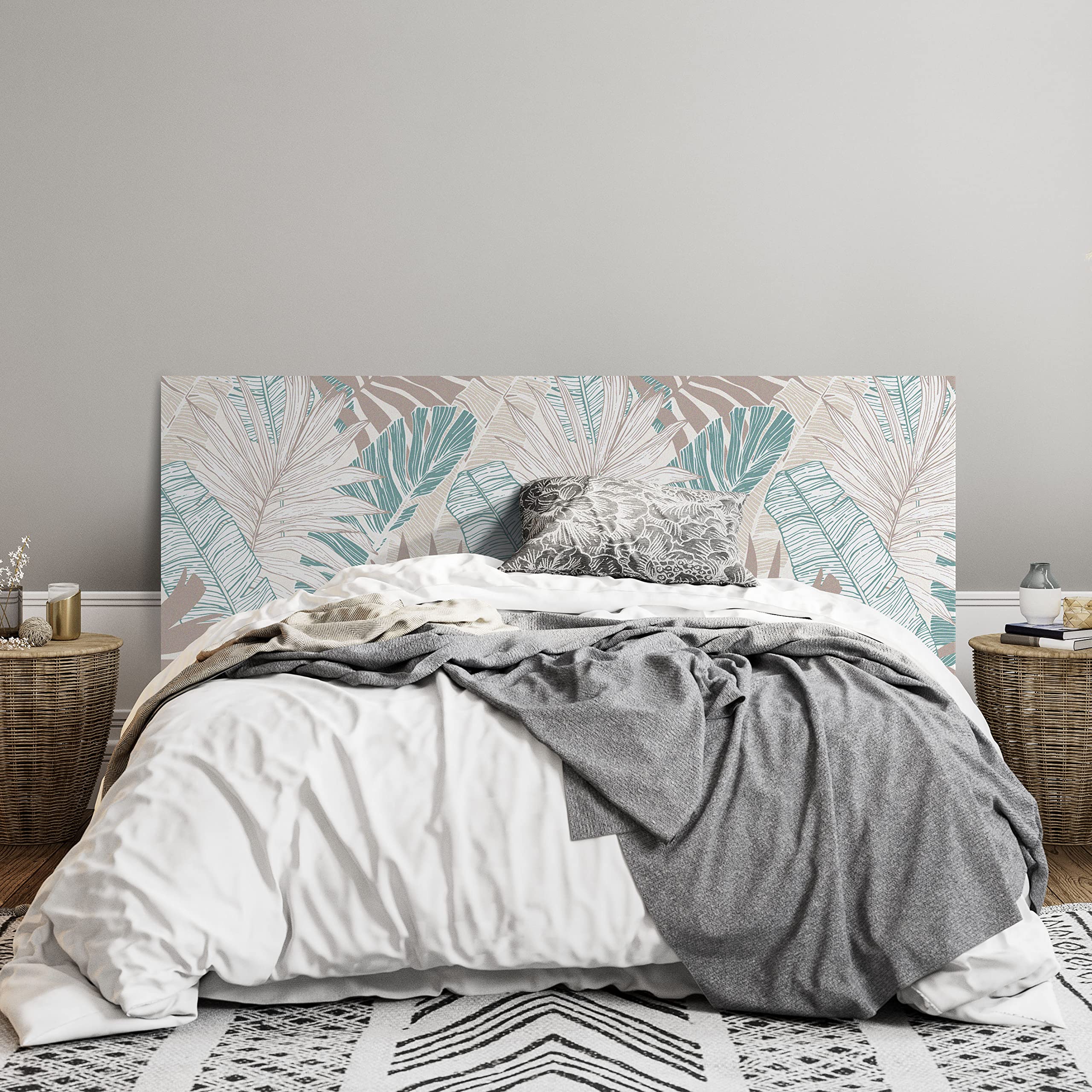 MUMU Tête De Lit Panneau Décoratif 3D Baguette PVC Bois Massif Feuille De Revêtement Décor Panneaux Muraux Pour La Maison