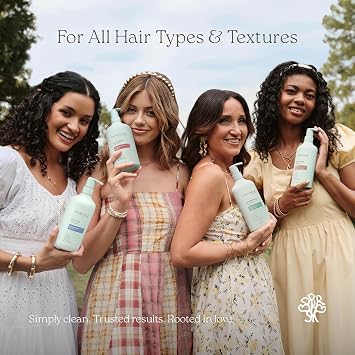Hairitage Woody Sea Salt Anti-Frizz Shampoo for Men and Women, 15 fl oz