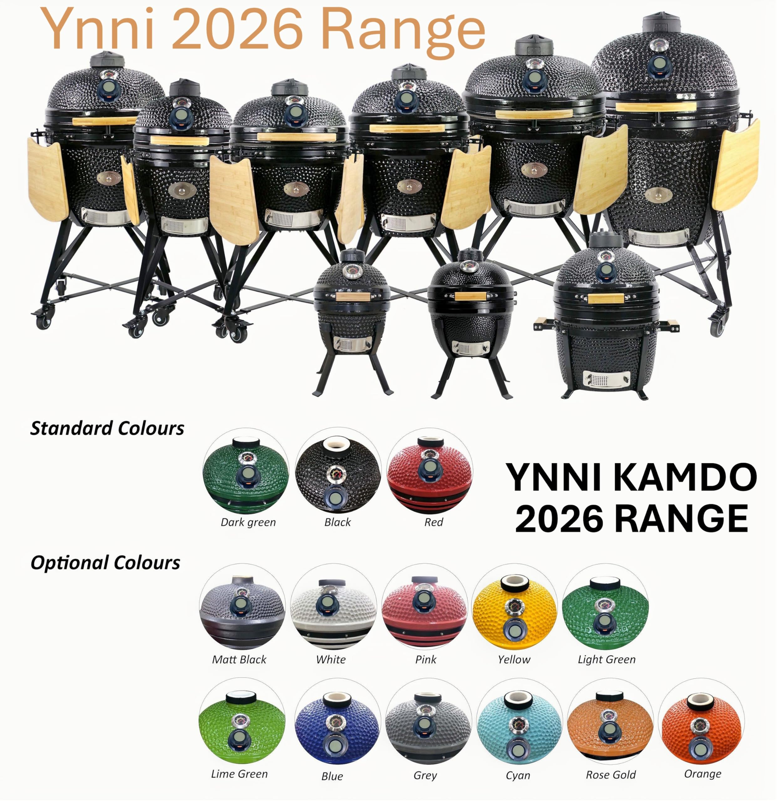YNNI KAMADO TQAPP38 - Deflettore termico per pizza ad alta temperatura, 38 cm, per barbecue