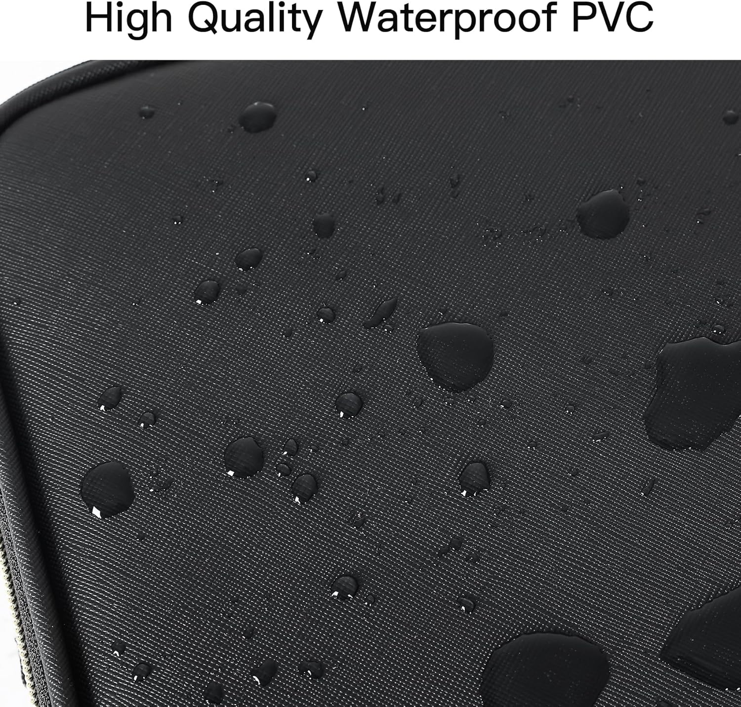 Makeup Travel Case, 16 Inch Makeup Artist Bag with Compartment and Dividers, Portable Cosmetic Bag for Women with Brush Storage Sturdy Dual Zip Closure, Waterproof, Durable, Gift for Her, Black