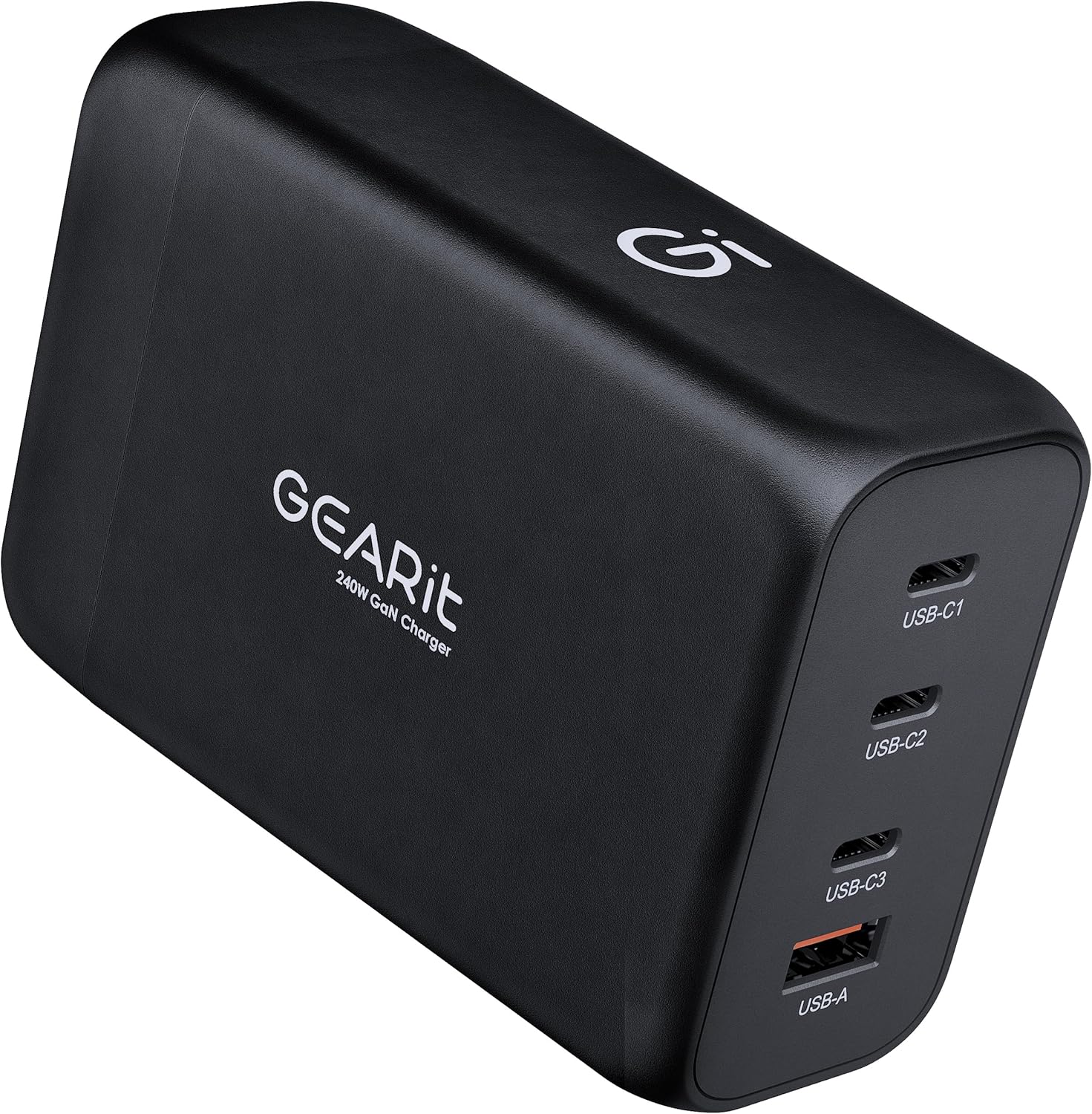 GEARit 240W USB C Charger Block - Fast Charging 4-Port GaN Wall Charger with PD 3.1 & PPS for Apple, Samsung, Dell XPS, MacBook Air/Pro, iPhone, iPad, Google Pixel - Multi Port Fast Charger USB Type C