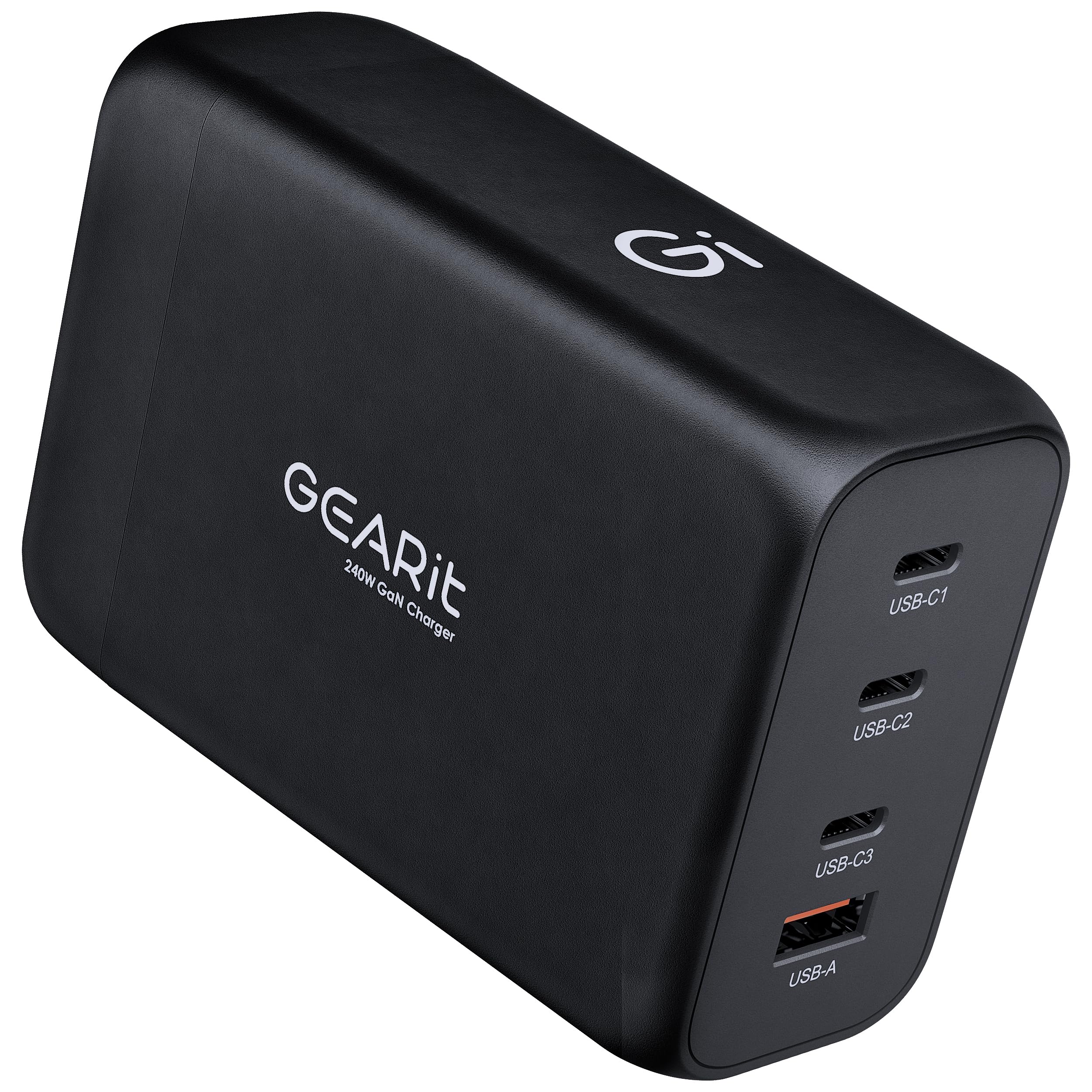 GEARit 240W GaN dual laptop charger block