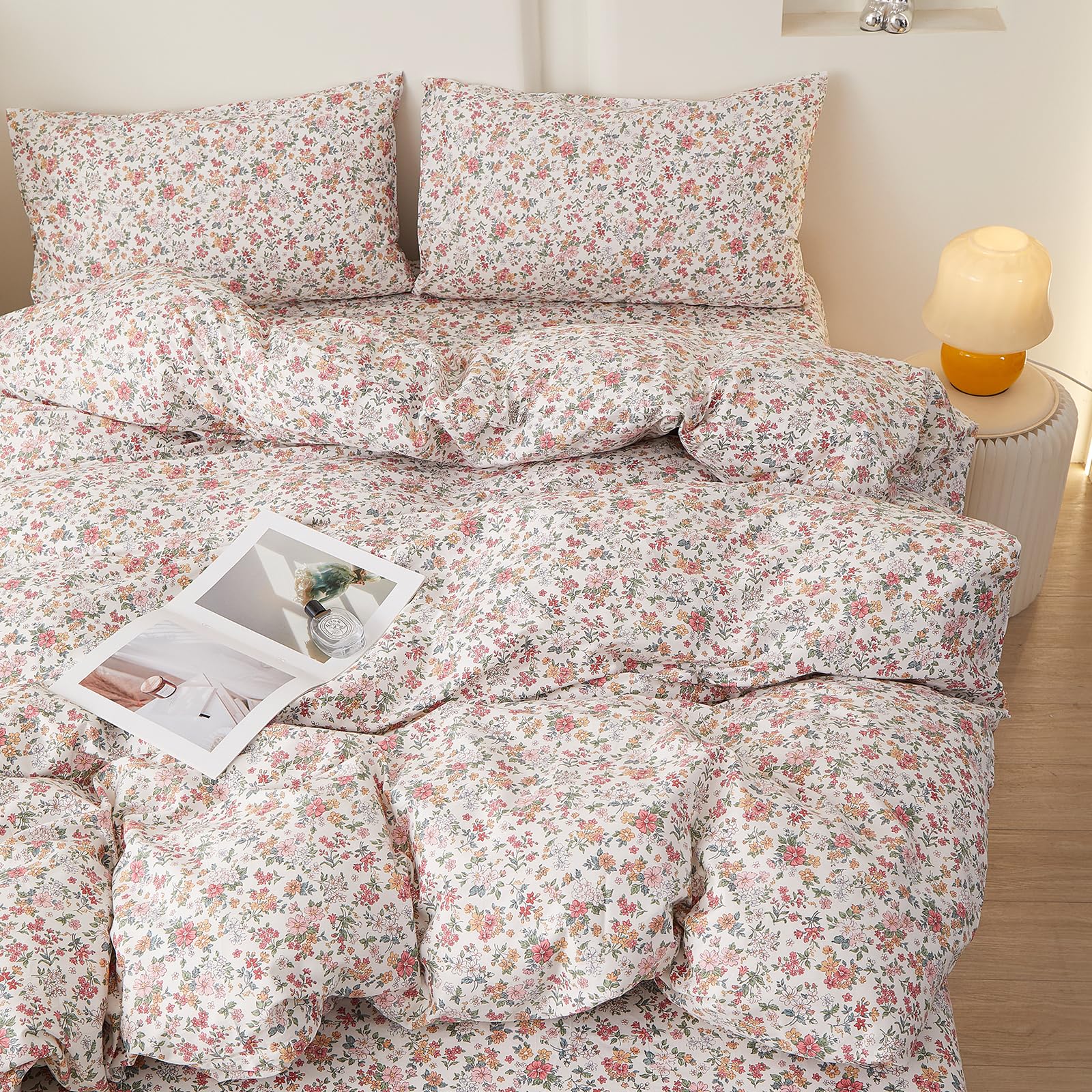 EAVD Boho Floral Comforter Set