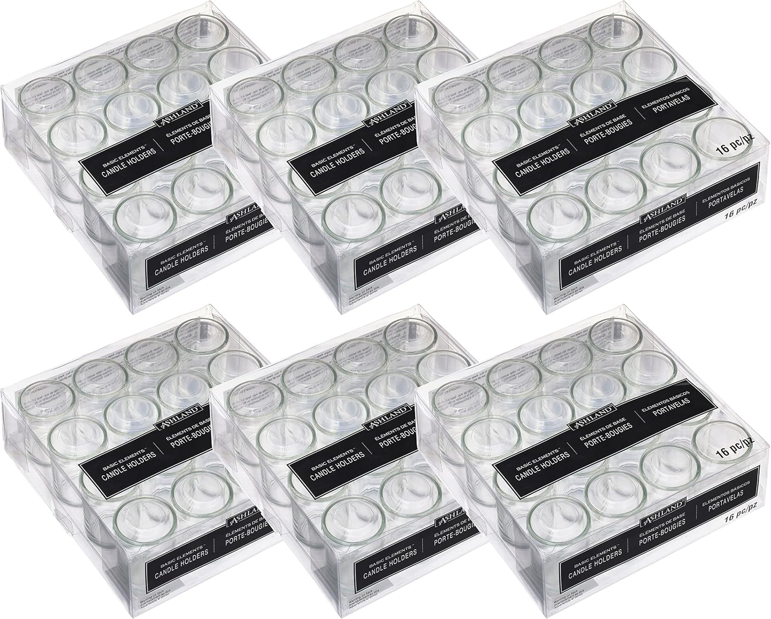 Ashland Clear Votive Holders, 6 Packs: 16 ct. (96 Total) Basic Elements