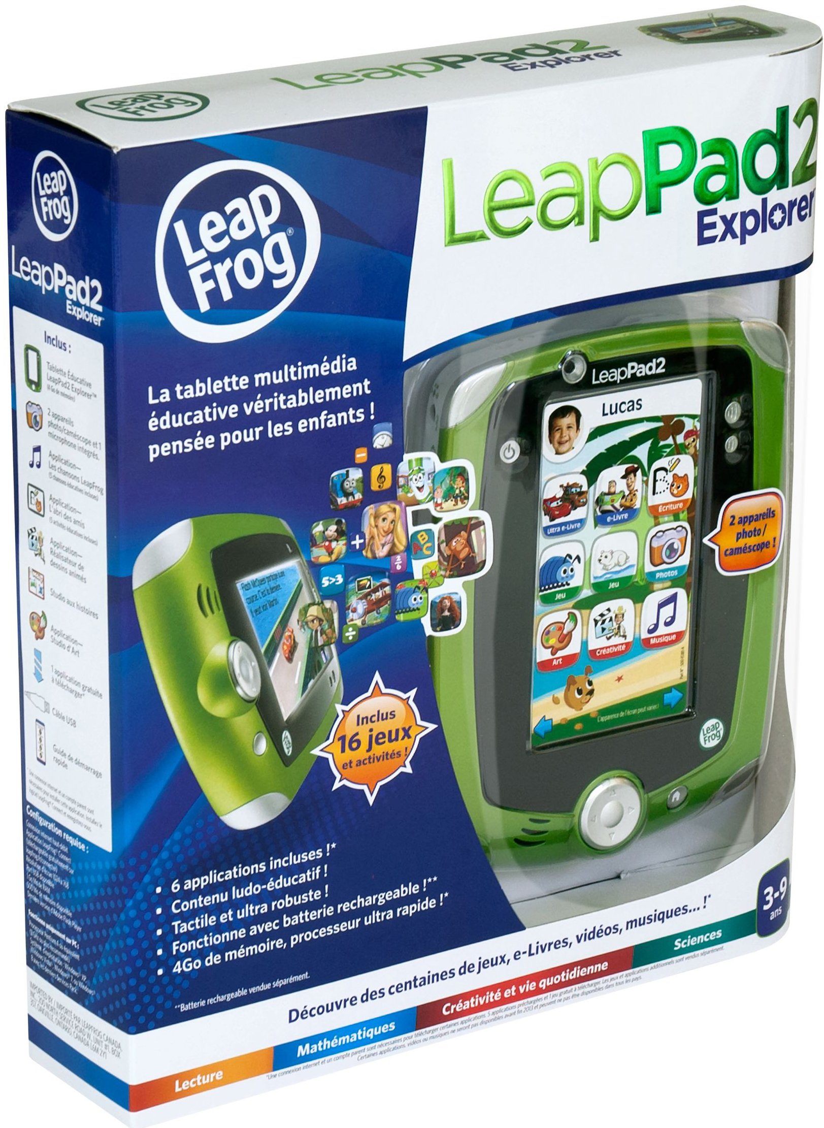 LeapFrog - 81450 - Jeu Éducatif - LeapPad 2 Explorer - Vert