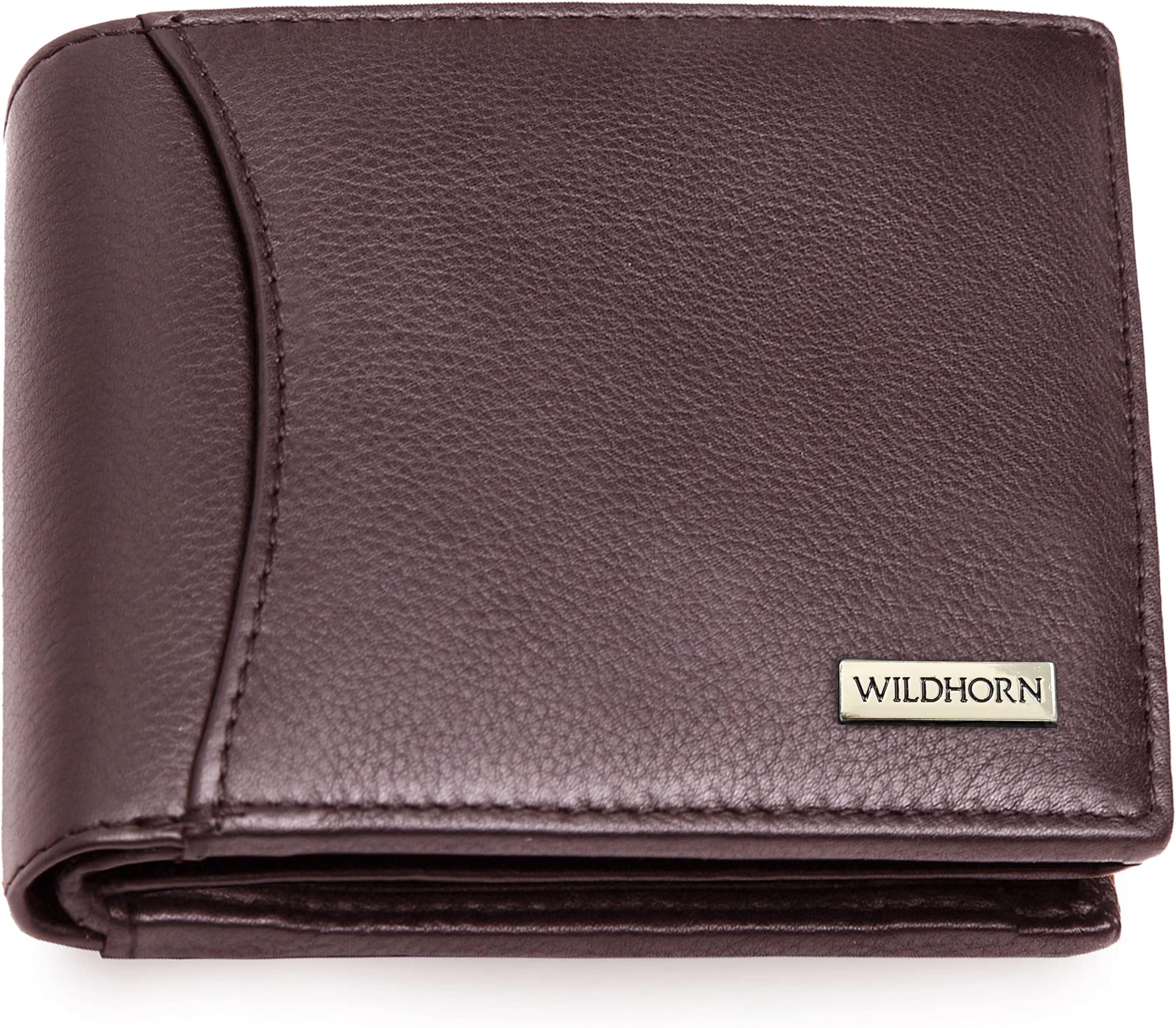 Rfid Protected Leather Wallet For Men, Brown