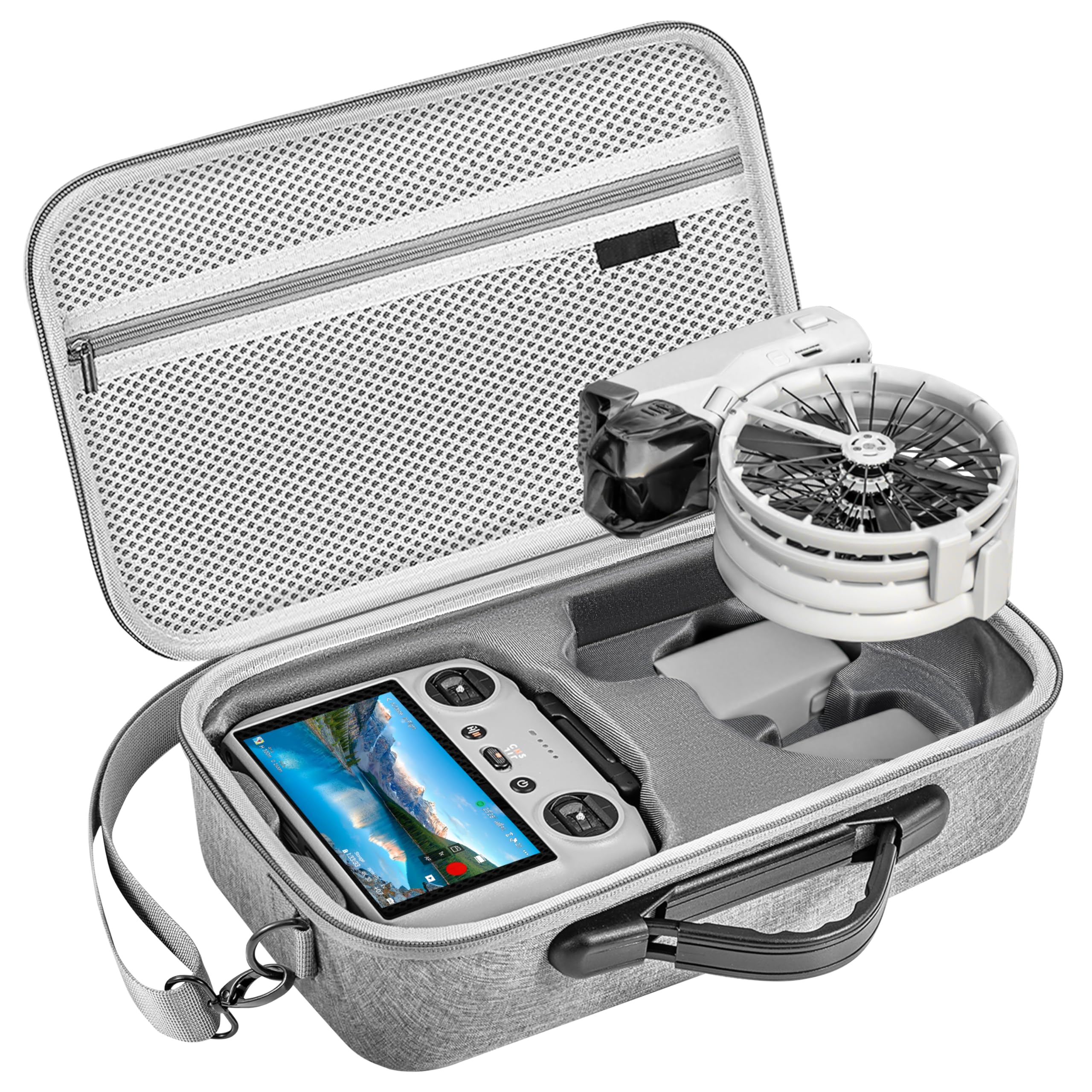 TomatFlip Case,Portable Shoulder Bag for DJI Flip Drone Accessories,Support 3 Batteries,RC 2/N3 Remote ControllerClimatePartner certified