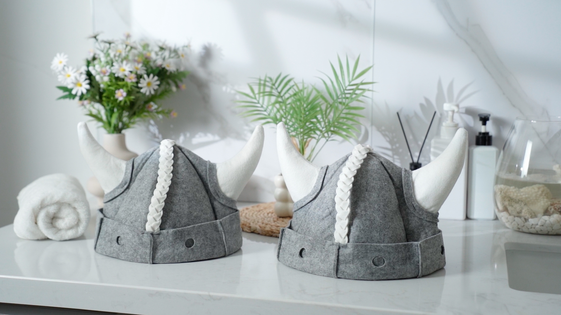 Amazon.com : JaGely 2 Pcs Sauna Hat Viking Russian Banya Wool
