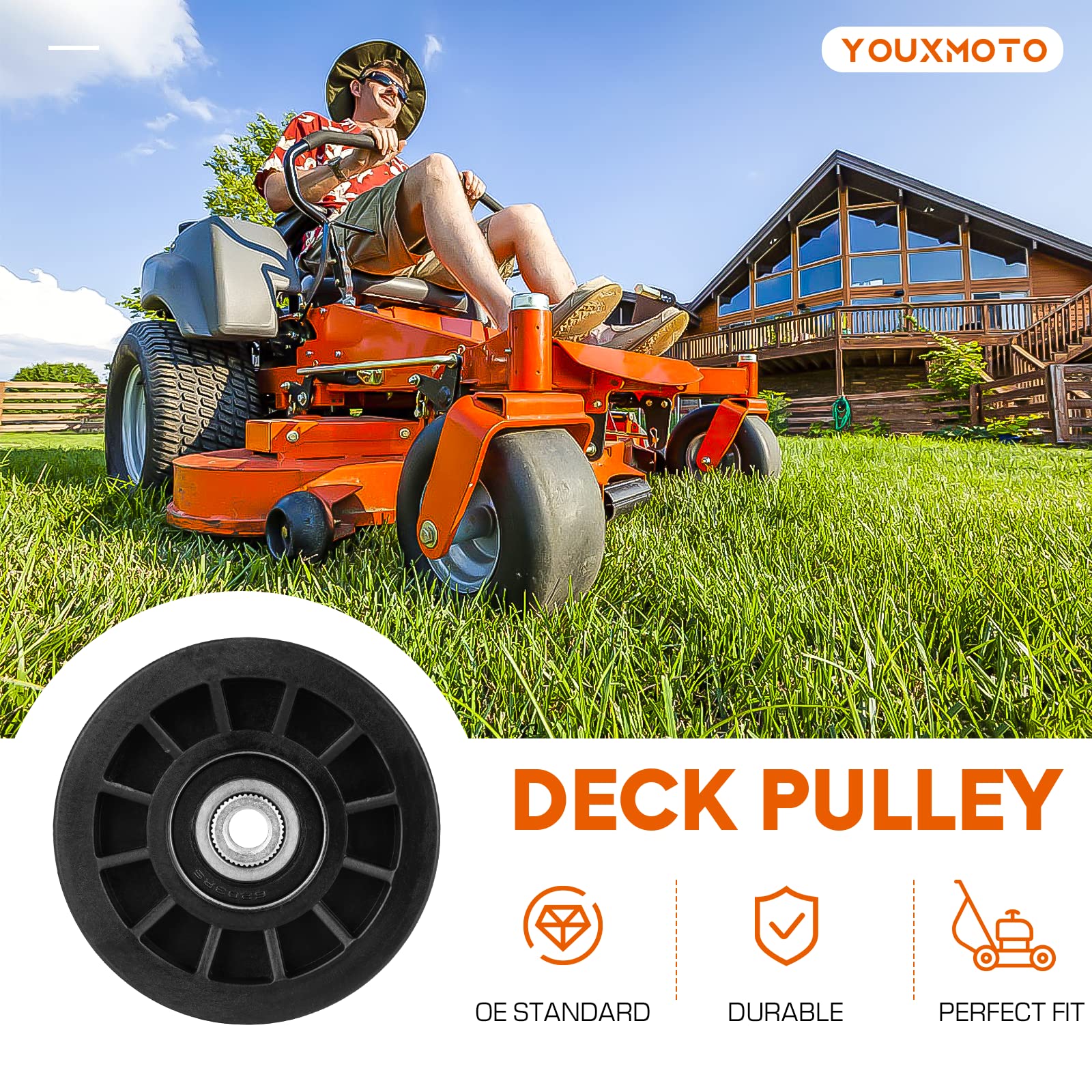 Amazon.com : (2) Flat Idler Pulley 194327 Fit for Poulan