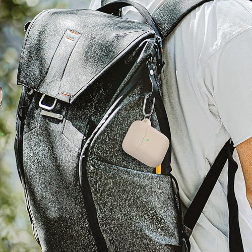 Miniatura 6 de Woyinger Funda para AirPods, viene con bolígrafo limpio, funda protectora de silicona suave para mujeres y hombres, compatible con Apple AirPods de