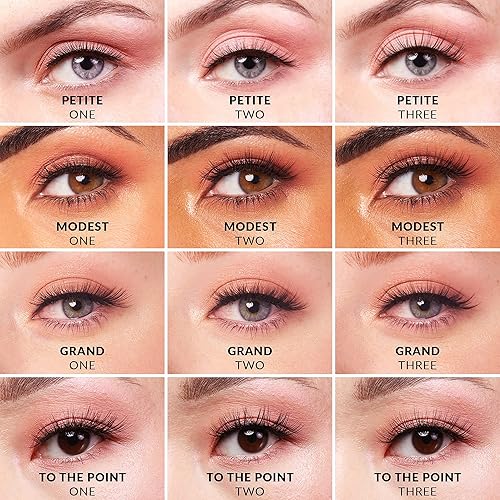 Miniatura 5 de The Quick Flick To The Point - Dos pestañas postizas, hechas a mano, de visón sintético vegano sin crueldad, volumen esponjoso natural cruzado,