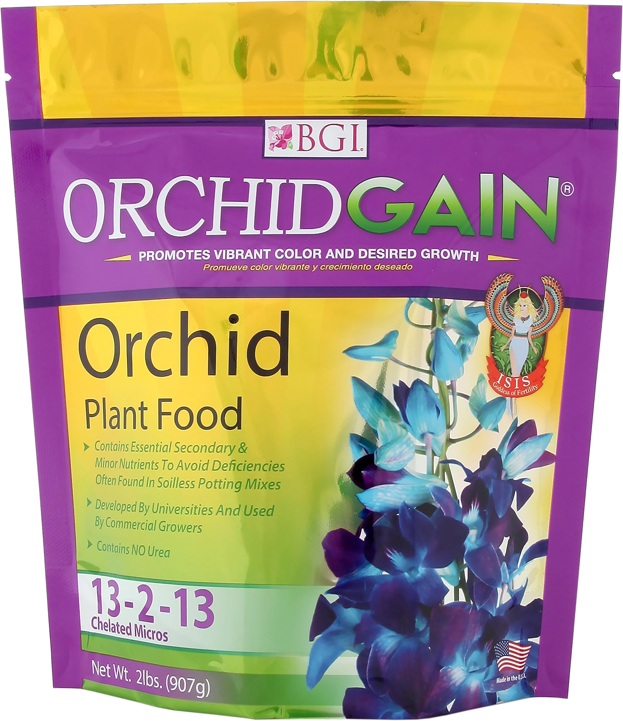 BGI ORCHIDGAIN 2lb Bag, Orchid Fertilizer