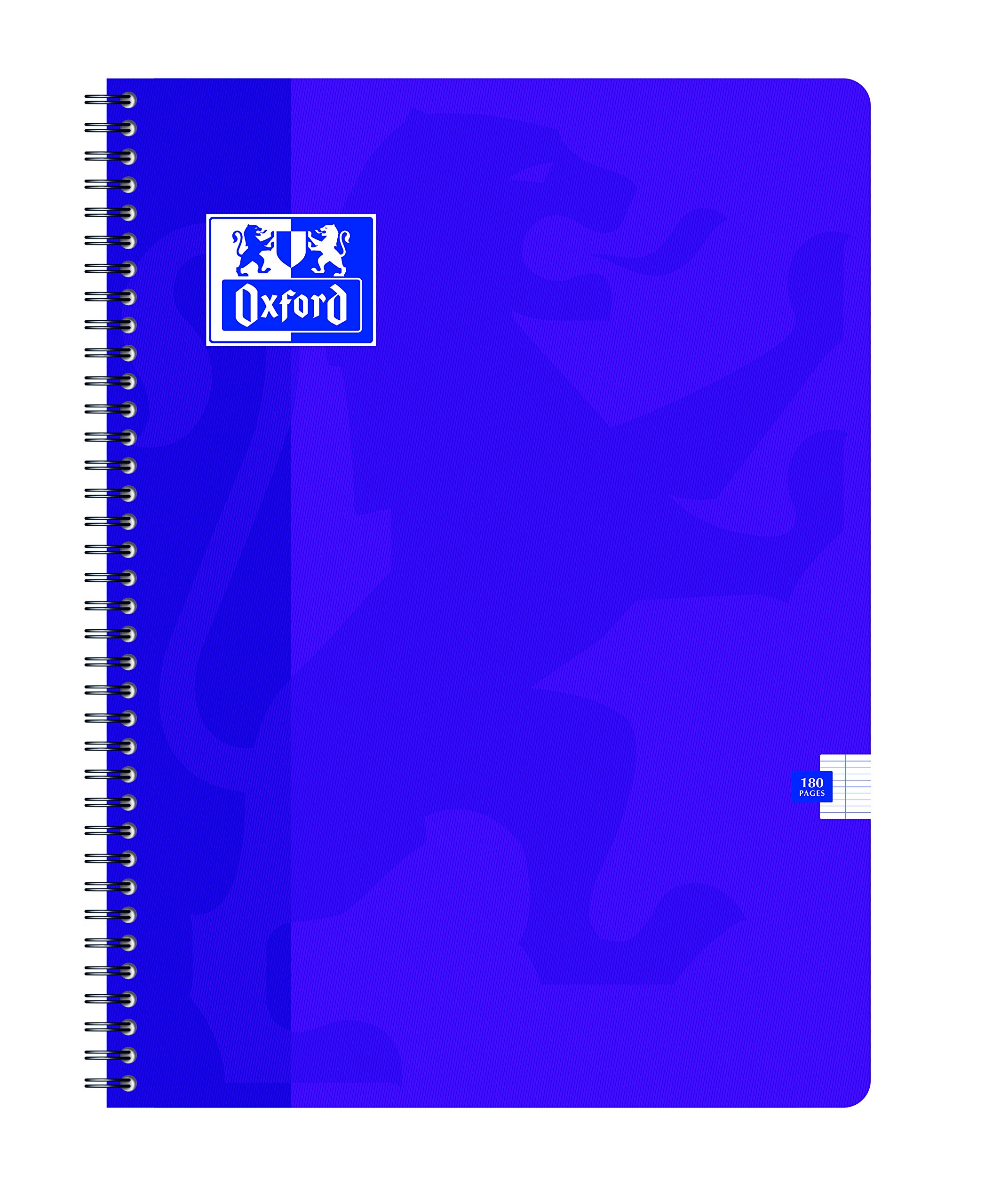 Oxford 100104752 - Cuaderno, cuadriculado, 24 x 32 cm, 180 páginas, paquete de 5